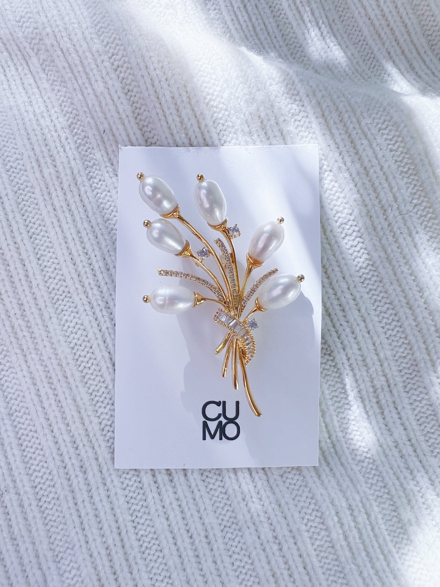 Pearl Pearl! -  Pearl bouquet Cristal Brooch（Sold Out）