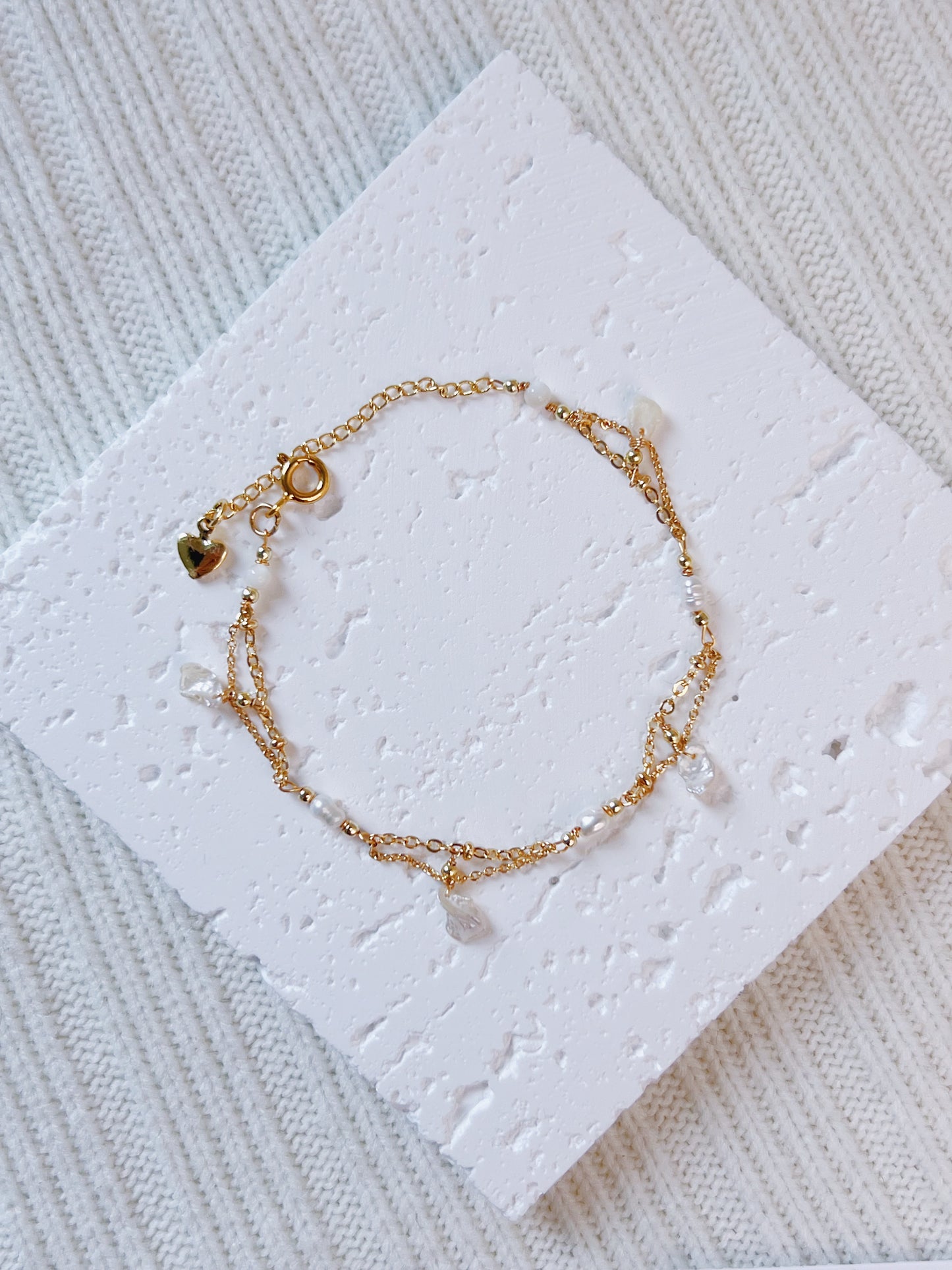 Pearl Pearl! -  Mini Pearl 14K Gold Plated Bracelet