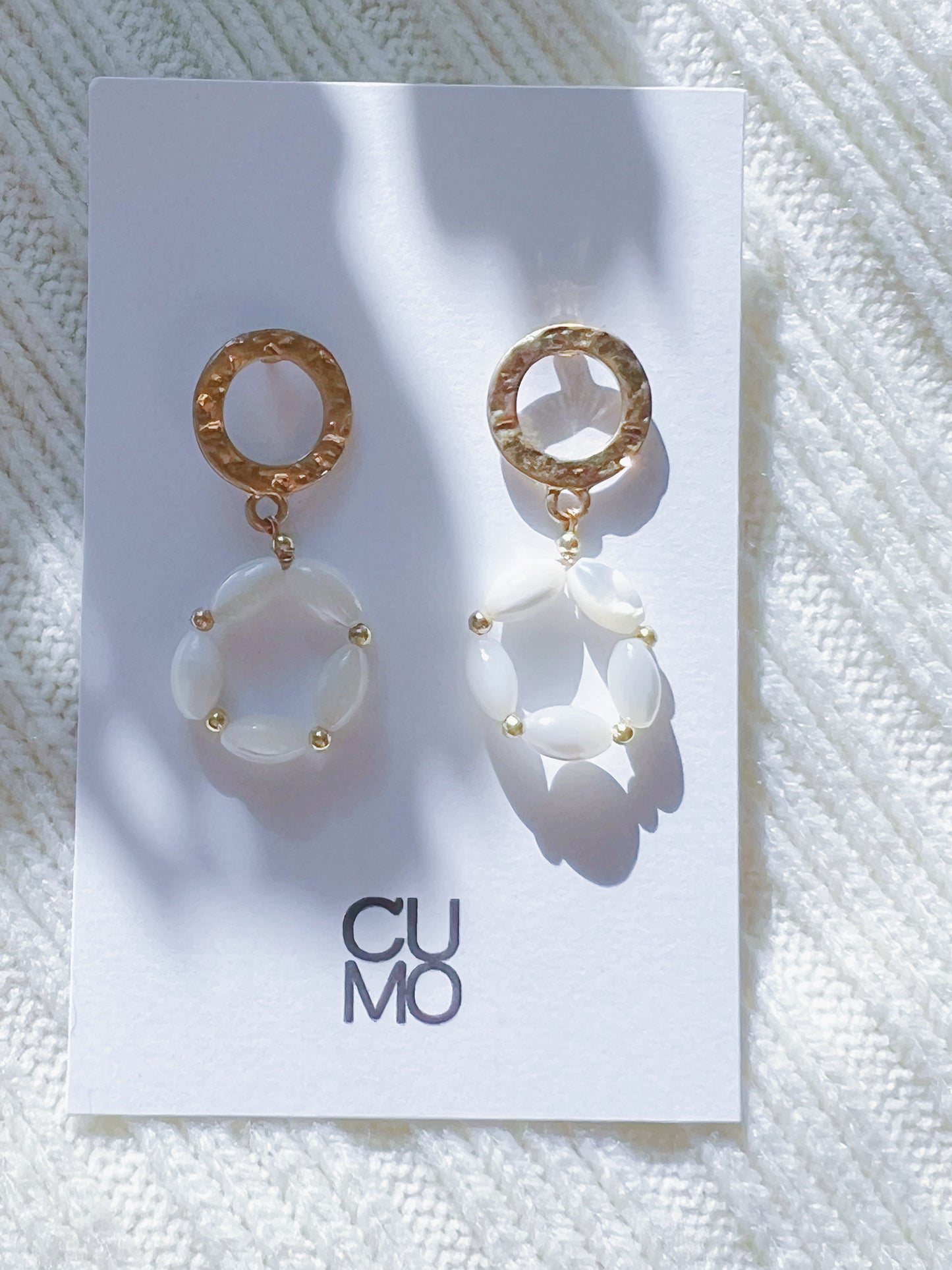 Only One Project -  Shell Beads Circle Earrings(Sold Out)