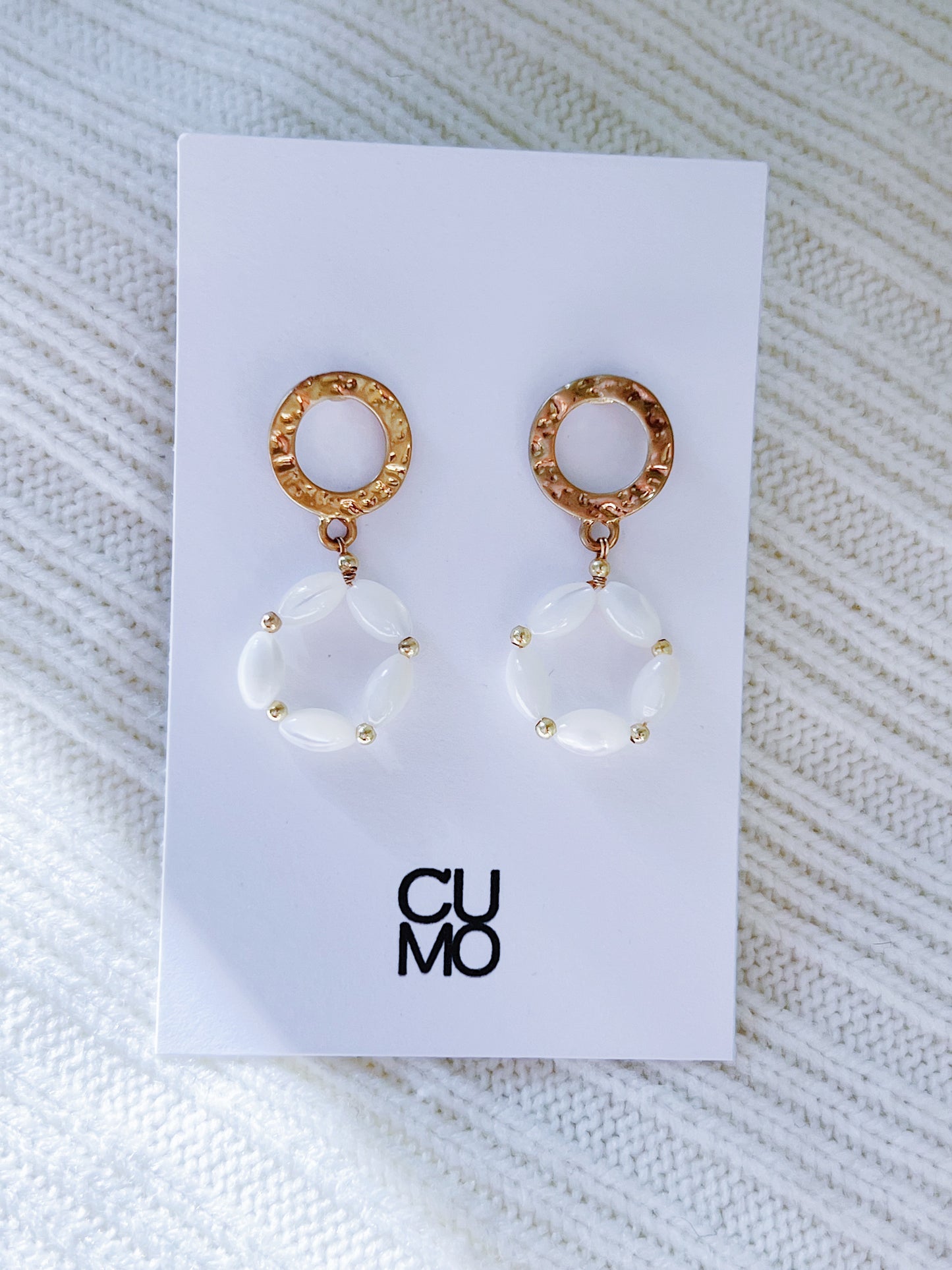 Only One Project -  Shell Beads Circle Earrings(Sold Out)