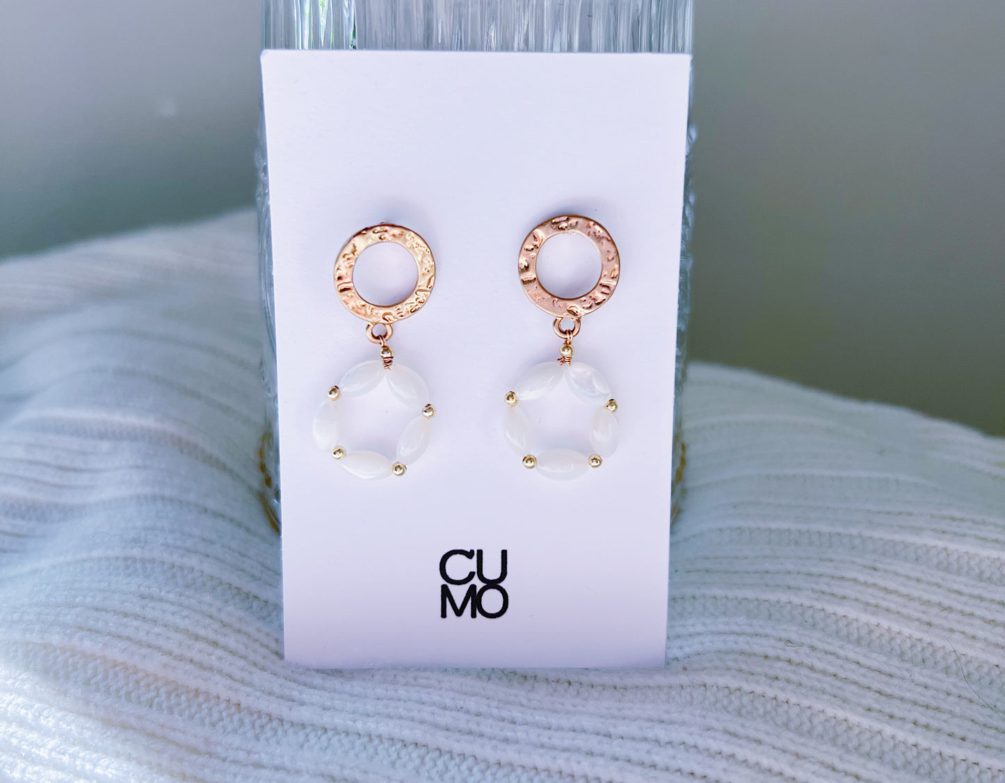 Only One Project -  Shell Beads Circle Earrings(Sold Out)