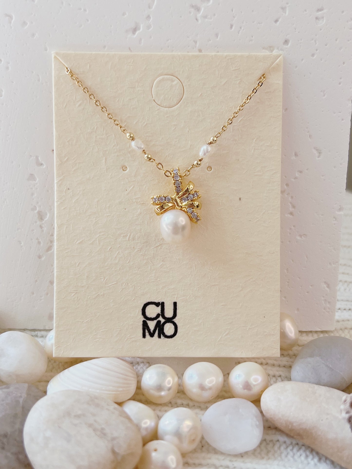 Pearl Pearl! -  Pearl of the Storm Zircon Long Pearl Necklace