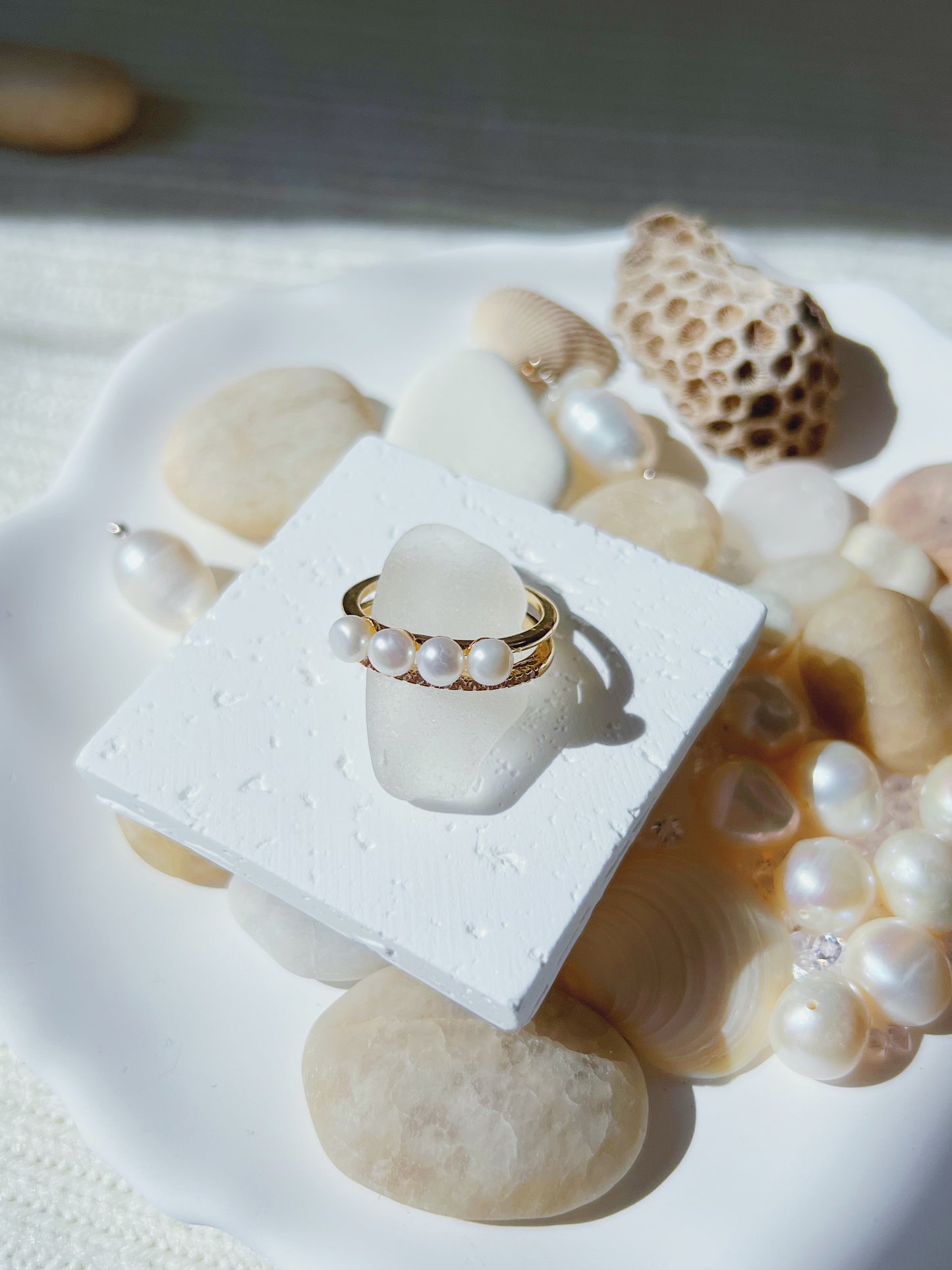 Pearl Pearl! -  Adjustable Stacking Pearl Ring