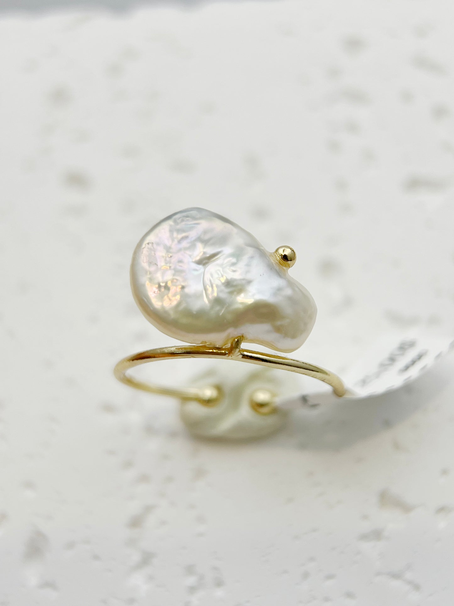 Pearl Pearl! -  Adjustable Baroque Pearl Ring