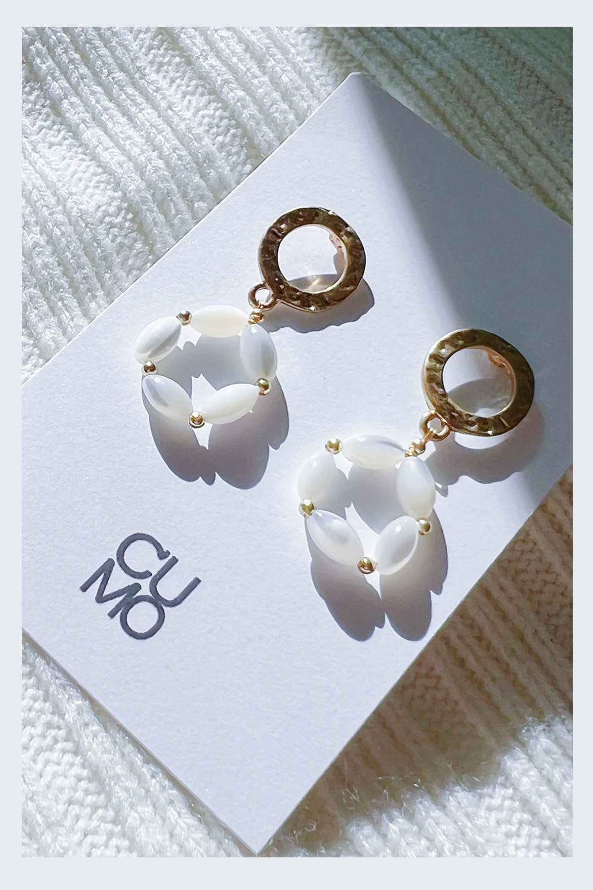 Only One Project -  Shell Beads Circle Earrings(Sold Out)