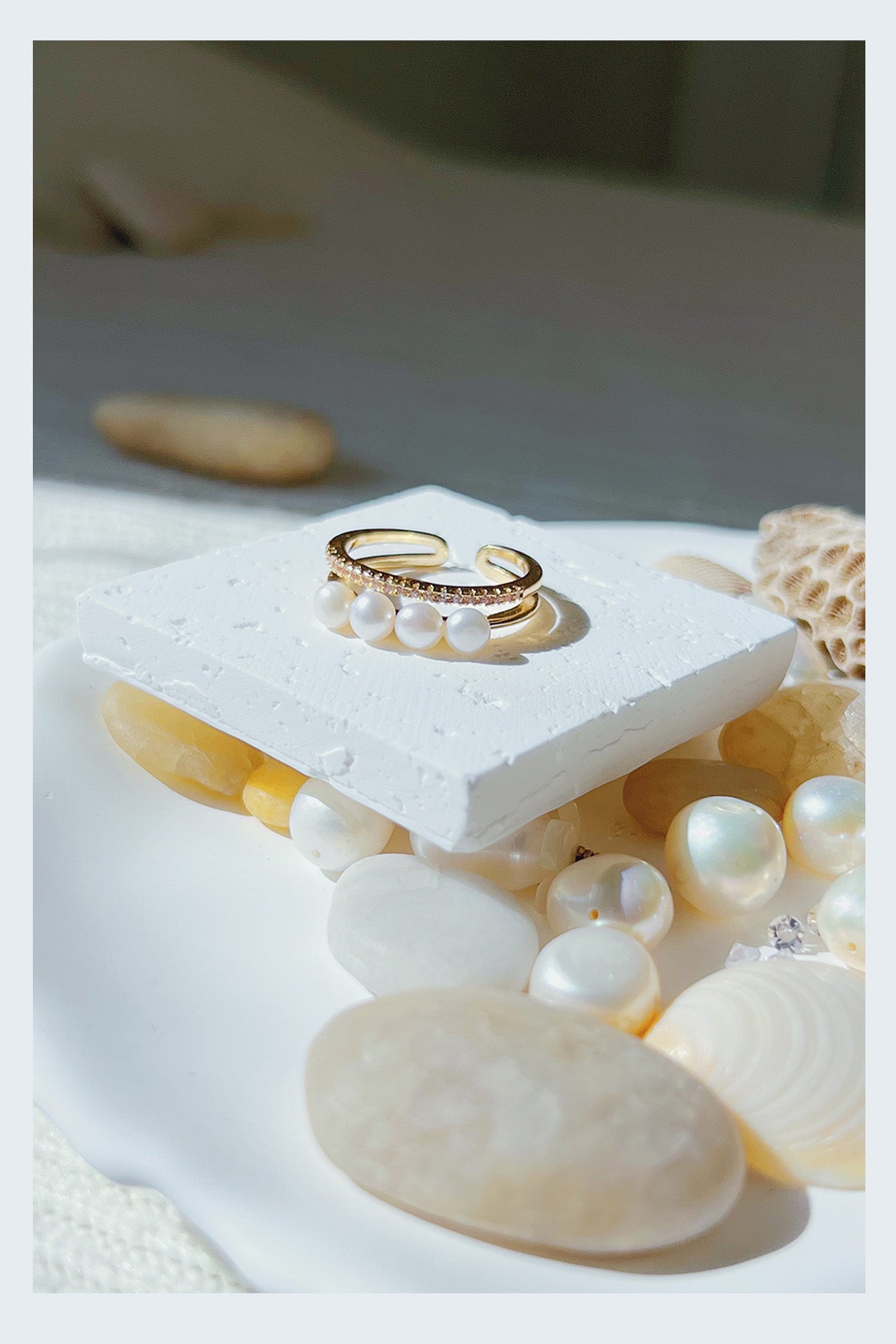 Pearl Pearl! -  Adjustable Stacking Pearl Ring