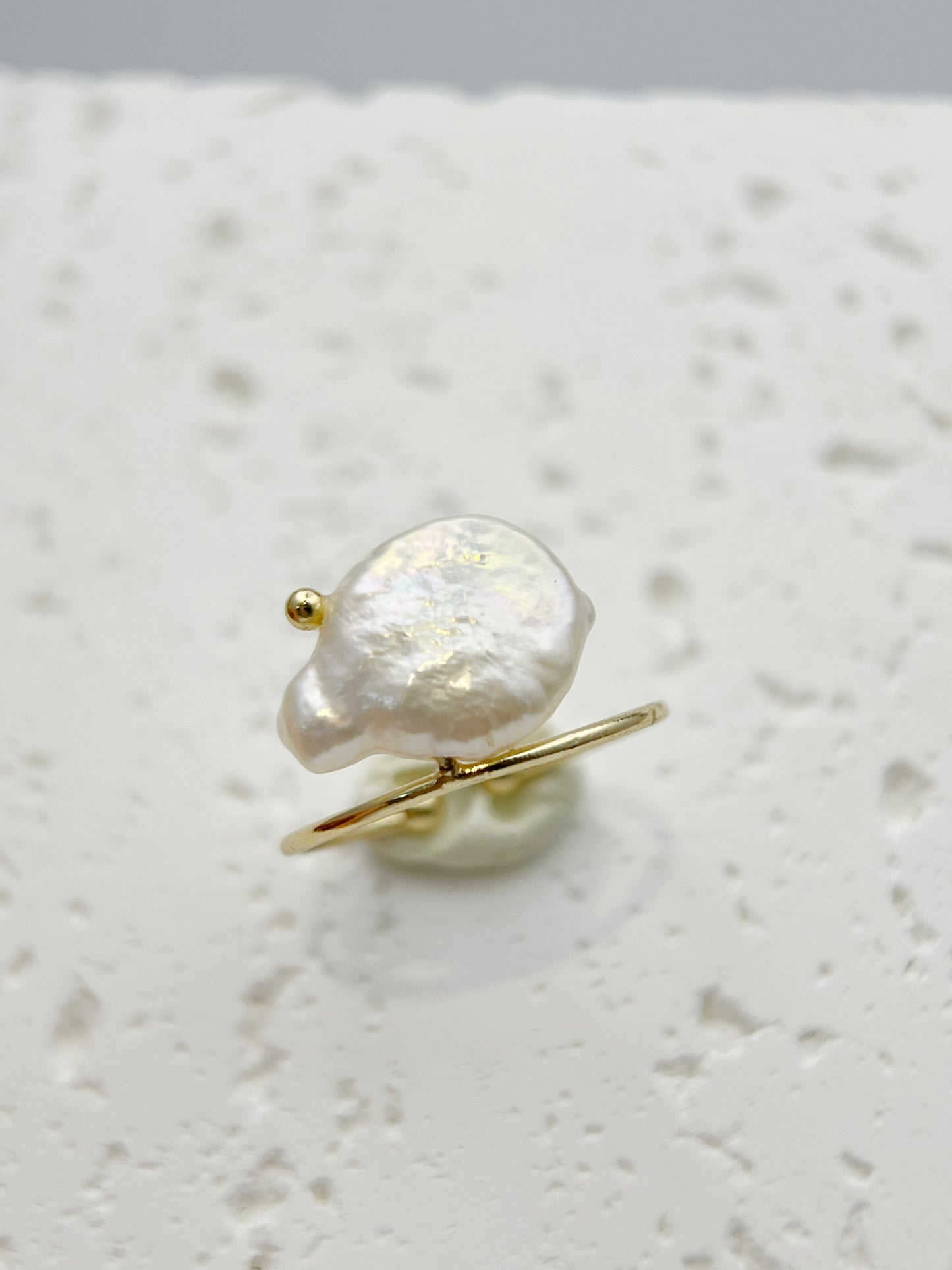 Pearl Pearl! -  Adjustable Baroque Pearl Ring