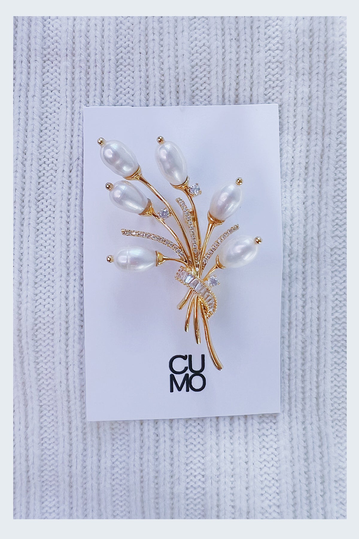 Pearl Pearl! -  Pearl bouquet Cristal Brooch（Sold Out）