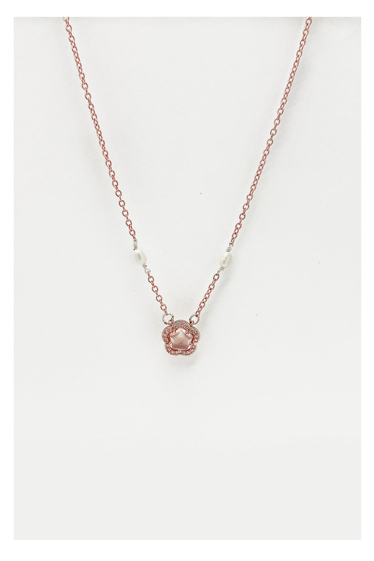 Pearl Pearl! -  Sakura Stone Pearl Short Necklace