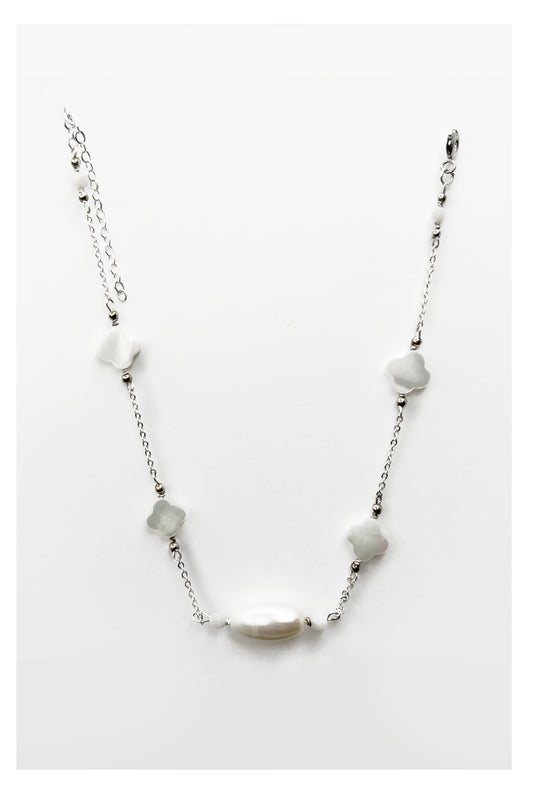 Pearl Pearl! -  Mother of Pearl Chain Pearl Bracele