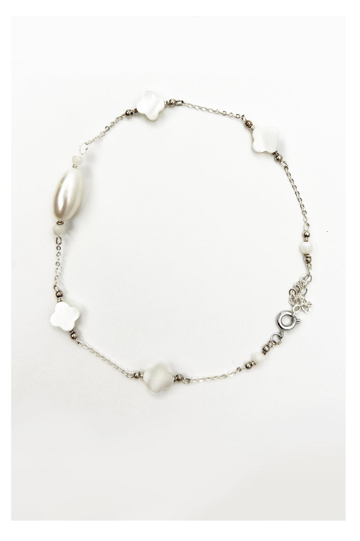 Pearl Pearl! -  Mother of Pearl Chain Pearl Bracele